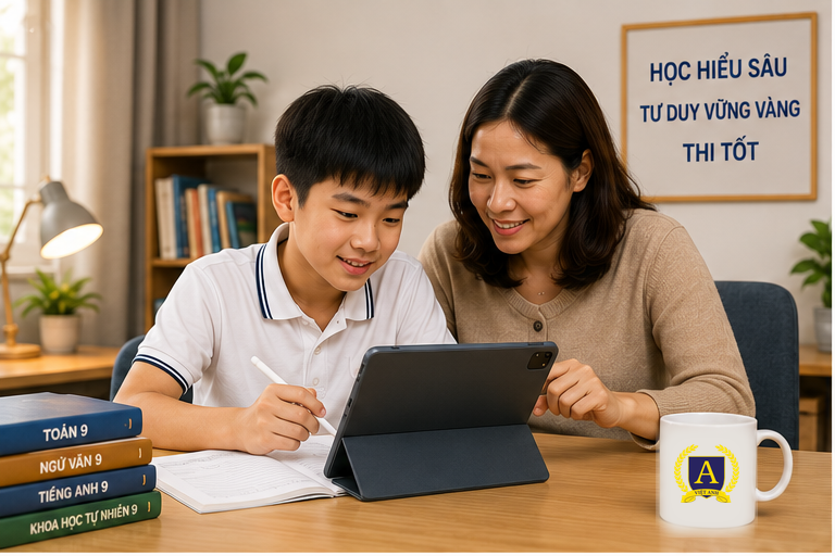 Phụ huynh hướng dẫn con dùng AI học tập đúng cách tại nhà