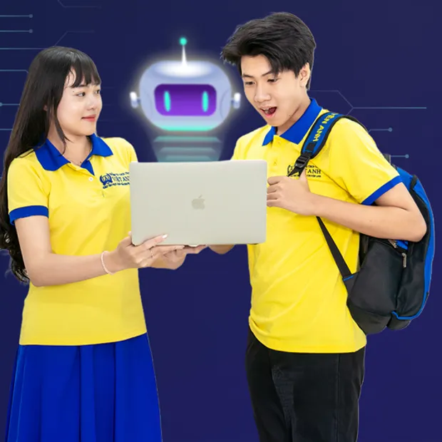 Học sinh THPT Việt Anh học cùng AI Personal Tutor và giáo viên kèm sát