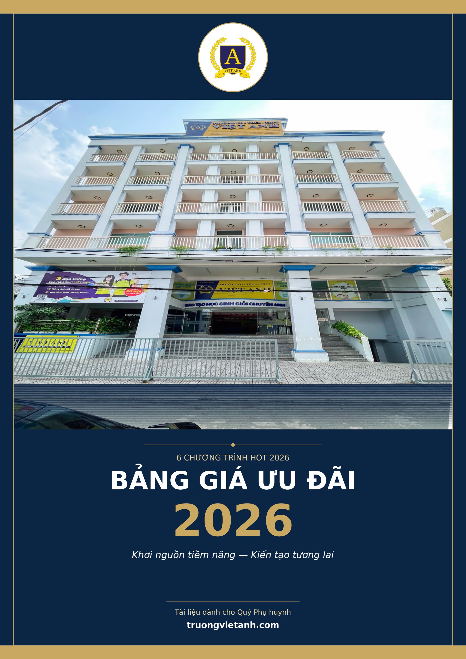 Bảng Giá Ưu Đãi 2026 — Trường Việt Anh