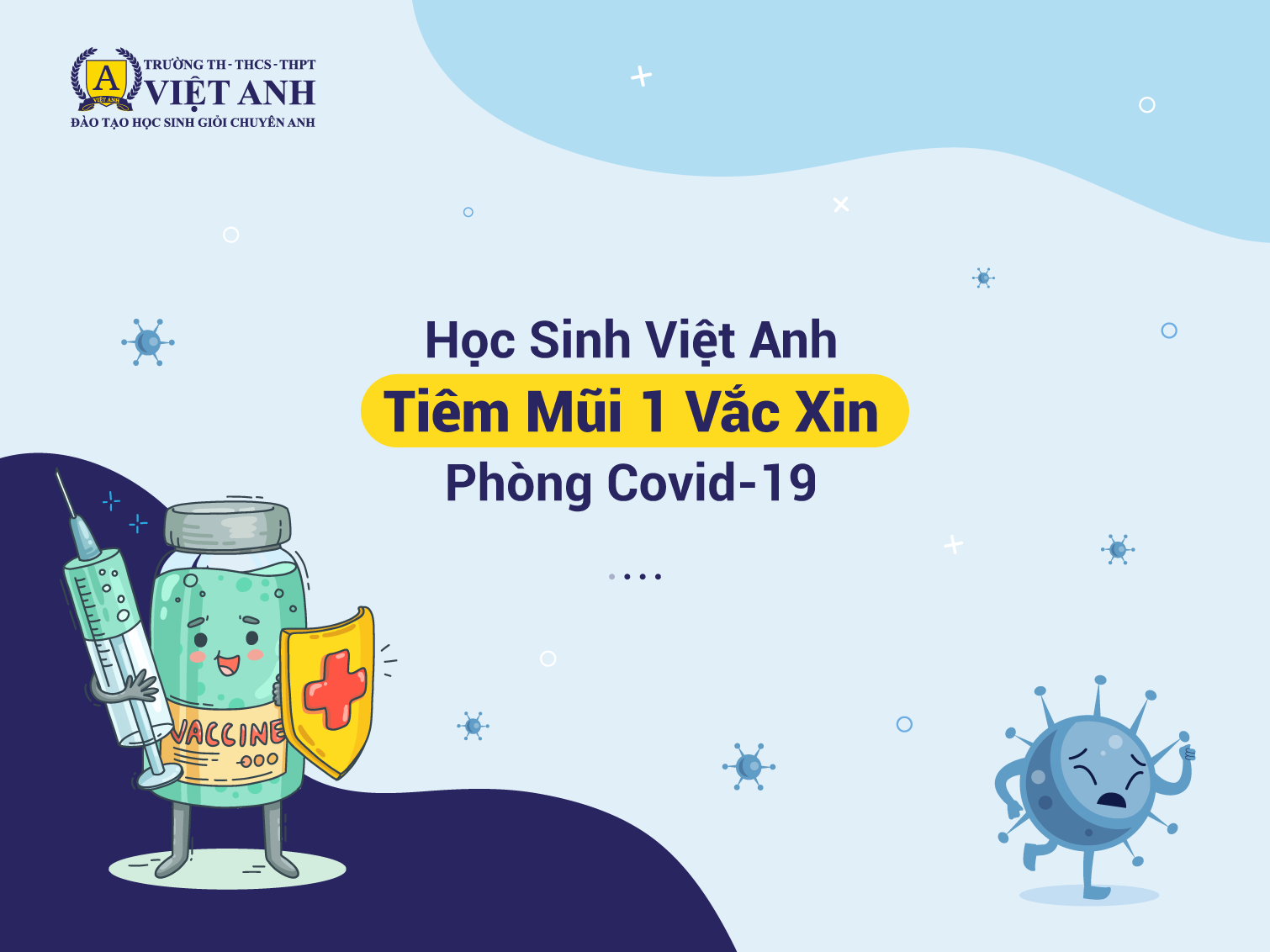 Học sinh Trường Việt Anh TP.HCM được tiêm vaccine ngừa Covid - 19. Hình 4